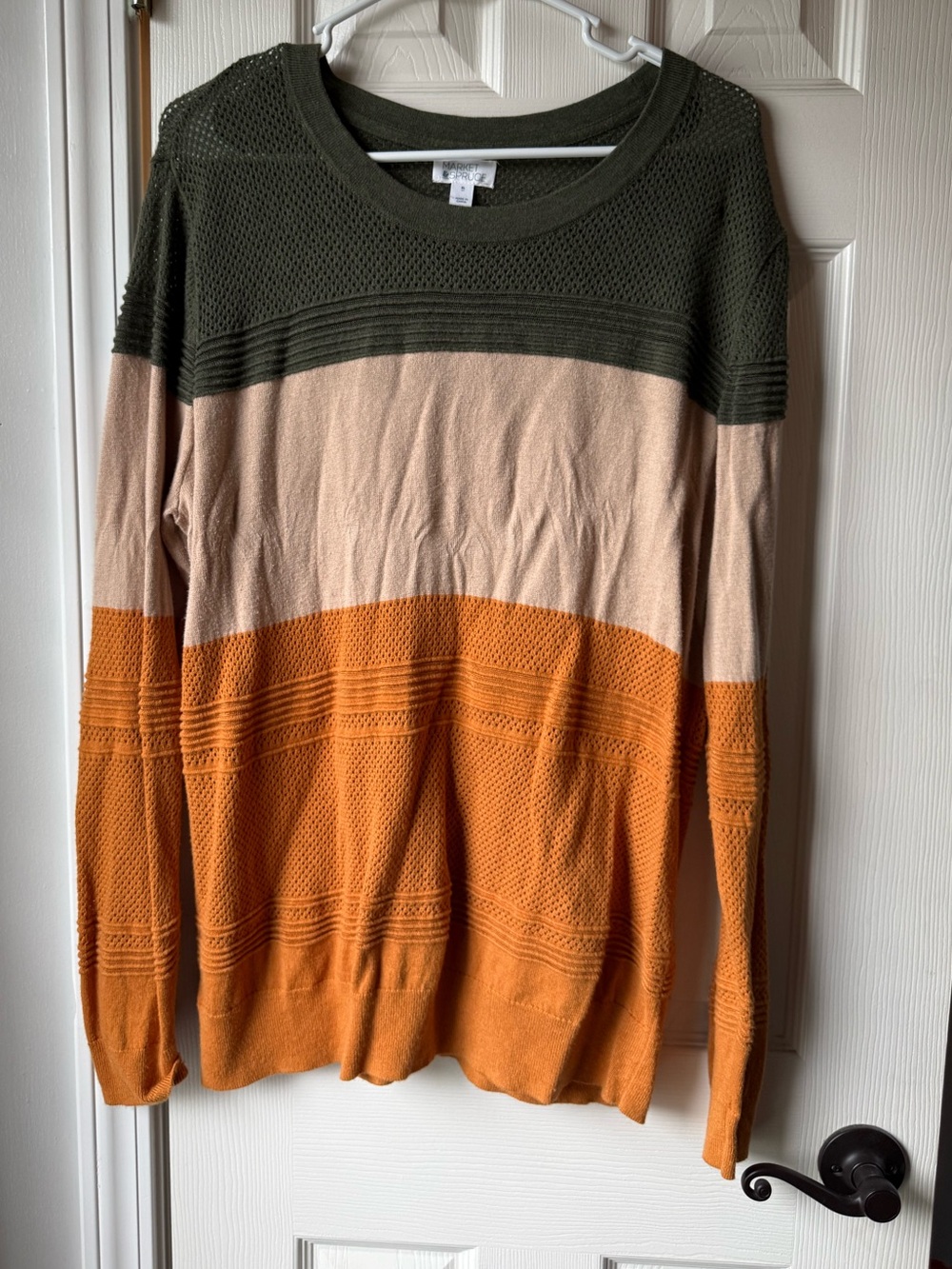 Market & Spruce Colorblock Knit Sweater - XL